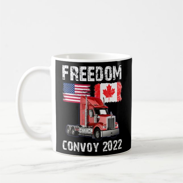Caneca De Café Comboio 2022, Caminhoneiro da Liberdade no Canadá (Esquerda)