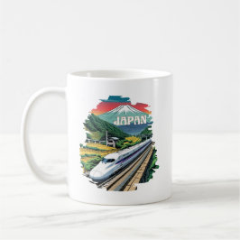 Caneca De Café Comboio a bala japonês e Monte Fuji