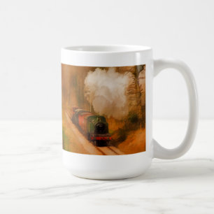 Caneca De Café Comboio a vapor para vias férreas Art III