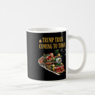 Caneca De Café Comboio De Bomba Chegando À Cidade Engraçada Papai