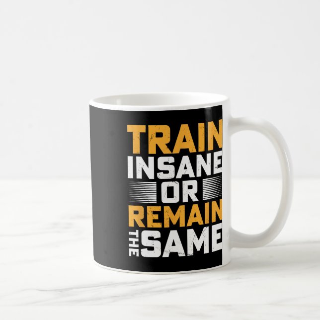 Caneca De Café Comboio Insano Ou Permanecer Igual (Direita)