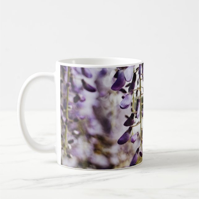 CANECA DE CAFÉ COMBUSTÍVEIS DE FLOR BRANCO E PURO (Esquerda)