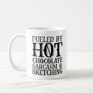 Caneca De Café Combustível Com Sarcasmo De Chocolate Quente E Des