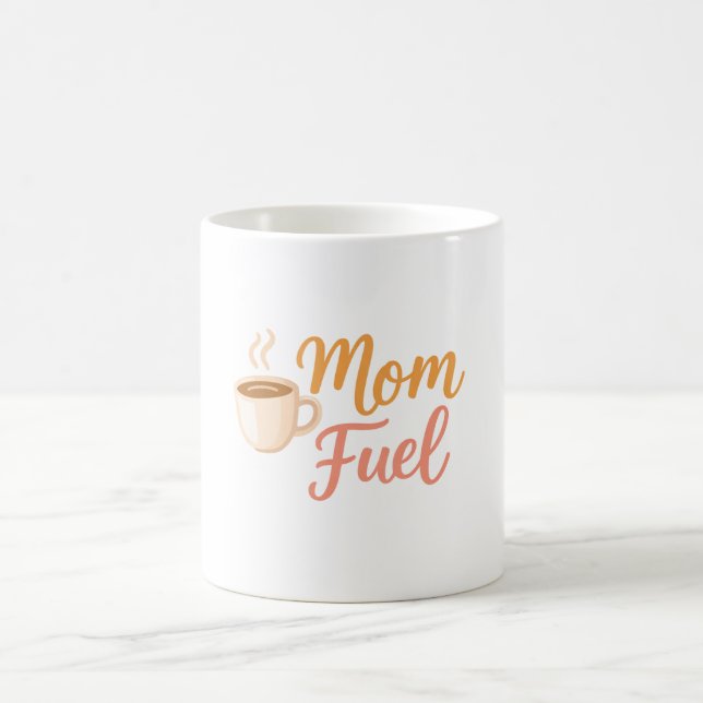 Caneca de Café Combustível da Mamãe para Mães (Centro)