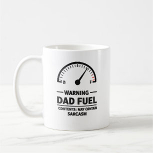 Caneca De Café Combustível de Pai – Alerta de Sarcasmo