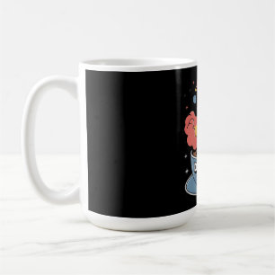 Caneca De Café Combustível de Sonho Gráfico: Foguete Lançando do 