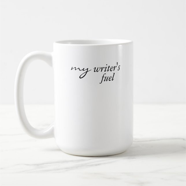 Caneca De Café Combustível do meu escritor | Beber, escrever, rep (Esquerda)