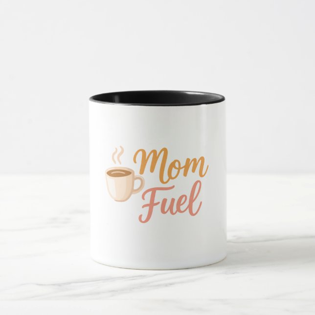 Caneca de Café Combustível para Mães (Centro)
