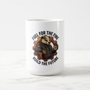 Caneca De Café Combustível Para O Fogo Manga Longa