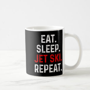 Caneca De Café Come Sleep Jet Ski Repete Água Esportes Lago Jet S