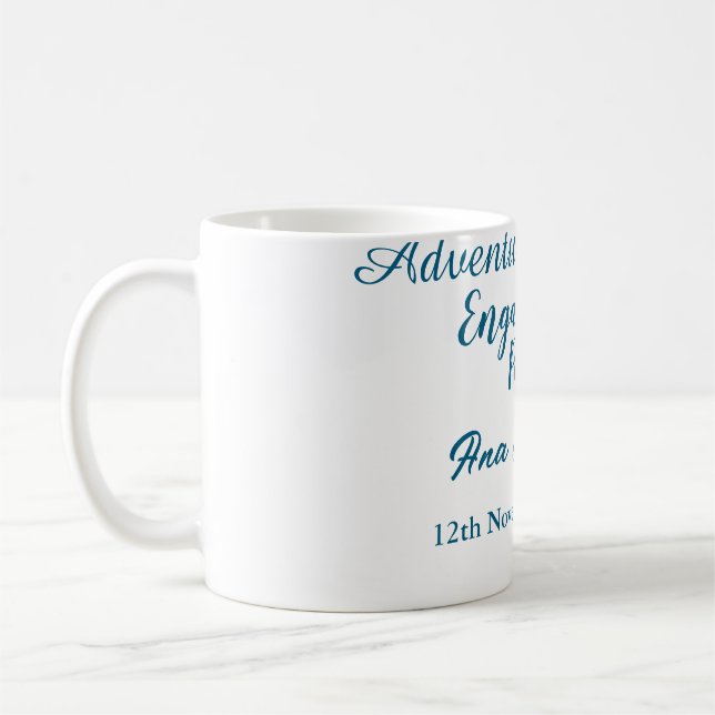 Caneca De Café começa a festa de noivado aventura nome da (Esquerda)