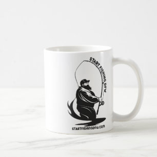 Caneca De Café Comece a Pescar Dfw Pescador Divertido de Peixes E