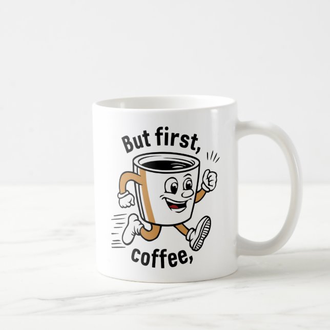 Caneca De Café Comece seu dia com café - Taça sorridente (Direita)