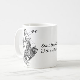 Caneca De Café Comece seu dia com um Shimmy! Vintage Belly Dancer