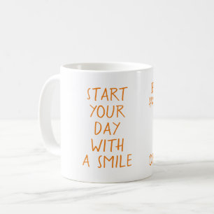 Caneca De Café Comece seu dia com um sorriso