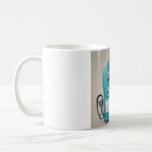 Caneca De Café Comece sua jornada: Scrubs & Stethoscopes Mug