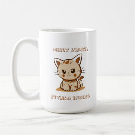 Caneca De Café Começo Desorganizado, Final Elegante