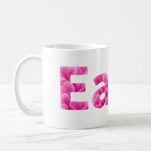 Caneca De Café Comedor Floral Peônia Rosa
