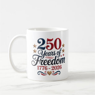 Caneca De Café Comemoração do 250º Aniversário da América