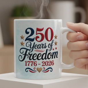 Caneca De Café Comemoração do 250º Aniversário da América