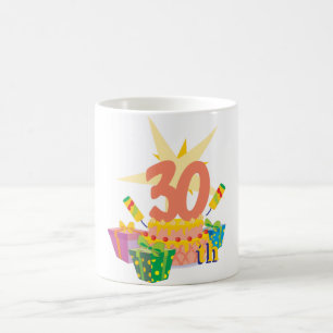 Caneca De Café comemorando trinta anos novo