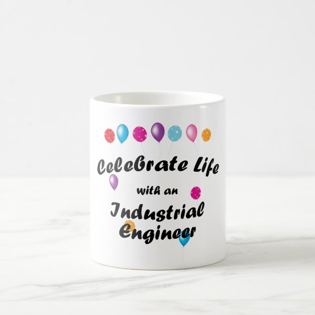 Caneca De Café Comemore o engenheiro industrial (Centro)