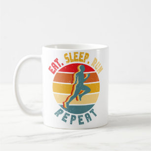 Caneca De Café Comer Dormir Correr Repetir Corrida Corredor Para