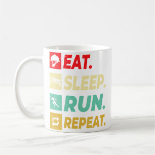 Caneca De Café Comer Dormir Correr Repetir Corrida Corredor Para