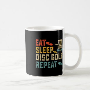 Caneca De Café Comer Dormir Disco Golfe Repetir