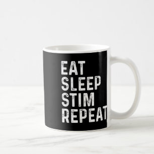 Caneca De Café Comer Dormir Estim Repetir Consciência do Autismo