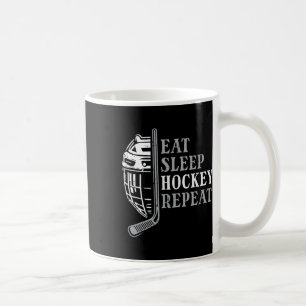 Caneca De Café Comer Dormir Hóquei no Gelo Repetir Divertido Espo