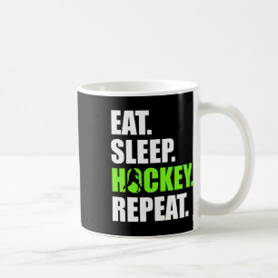Caneca De Café Comer Dormir Hóquei Repetir Funny Jogadores de Hóq