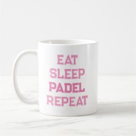 Caneca De Café comer dormir padel repetir padel
