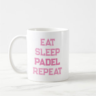 Caneca De Café comer dormir padel repetir padel