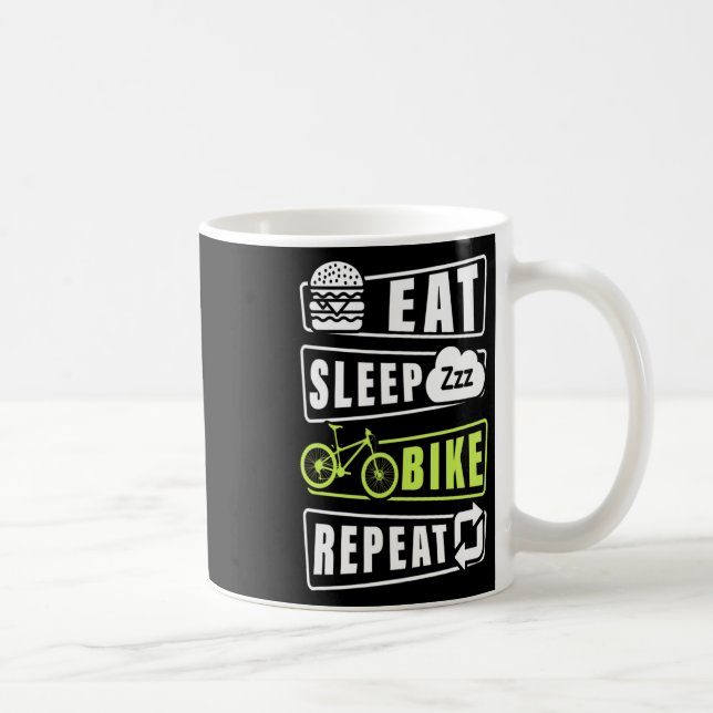 Caneca De Café Comer Dormir Pedalar Repetir  (Direita)