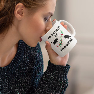 Caneca De Café Comerciante de ações
