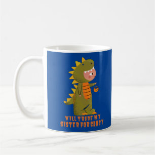 Caneca De Café COMÉRCIO MINHA IRMÃ POR Dia de as Bruxas engraçado