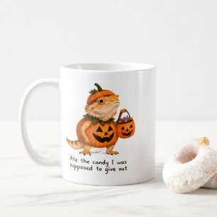 Caneca De Café Comeu a Abóbora de Doces Dragão Barbudo Arte