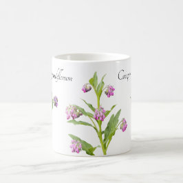 Caneca De Café Comfrey Botanical De Crepagem