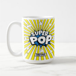 Caneca De Café Comic Book Pop Art SUPER POP! Fun Pun Mug