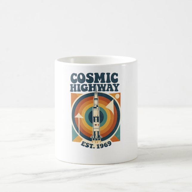 Caneca De Café Comic Highway – Diversão Pop Art para Fãs de Quadr (Centro)