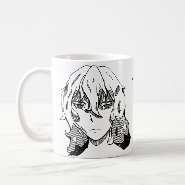Caneca De Café Comic lineart magna  (Esquerda)