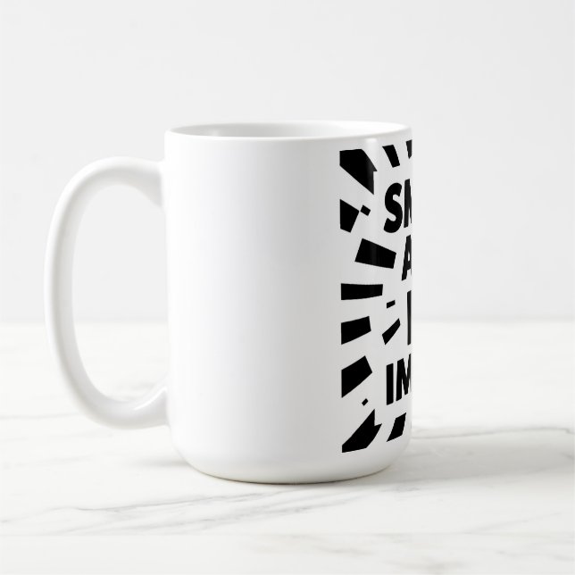 Caneca De Café Comic-Style Motivational Illustration – "SMALL ACT (Esquerda)