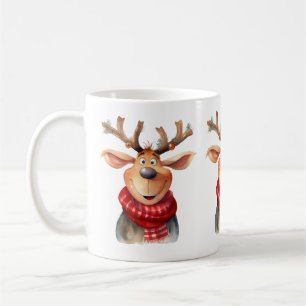 Caneca De Café Comical Reindeer Mug
