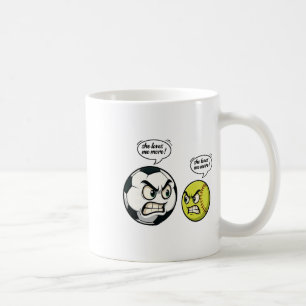 Caneca De Café Cômico Futebol Softll Menina Mulheres Filha Ela Am