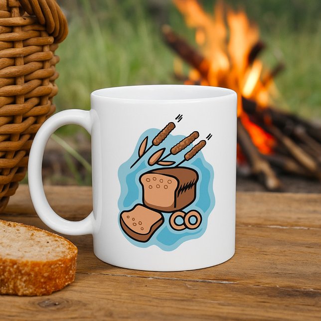 Caneca De Café Comida de fazendeiro Rustic Whole Bread (Criador carregado)