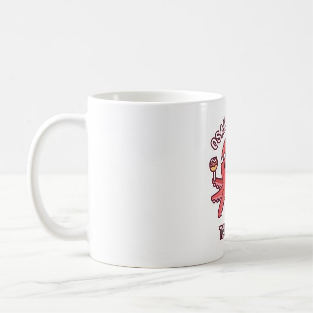 Caneca De Café Comida de Octopus Cujo Osaka Japão Takoyaki (Esquerda)
