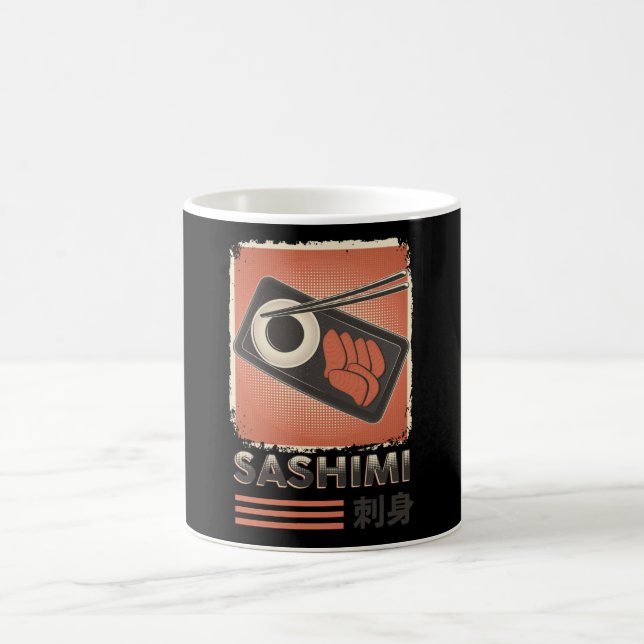 Caneca De Café Comida de Sashimi japonesa perfeita | Estilo Vinta (Centro)