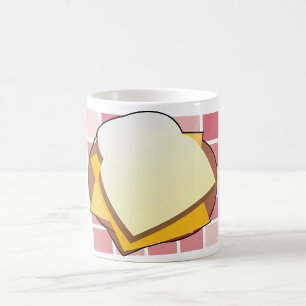 Caneca De Café Comida divertida de sanduíche de queijo delicioso
