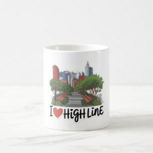 Caneca De Café Comida perto de NYC de linha alta